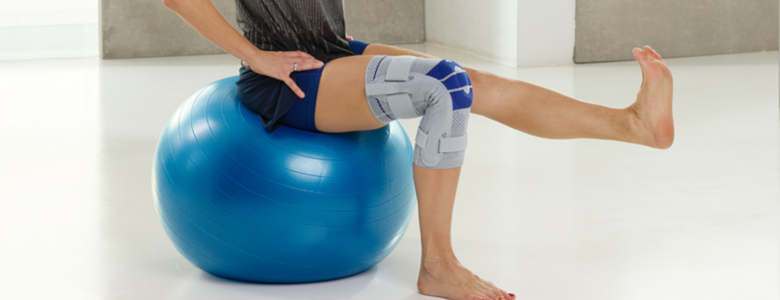 Balance und Kraftübung fürs Knie