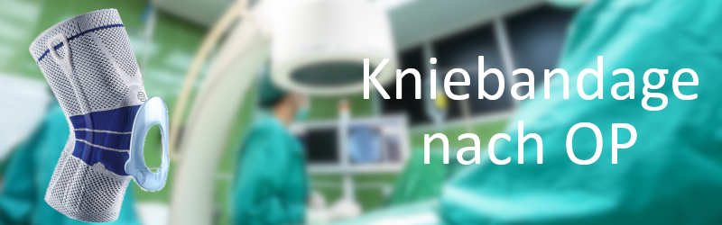 Kniebandage nach einer Knieoperation