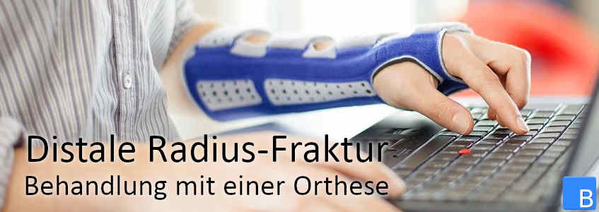 Behandlung distaler Radius Fraktur mit Orthese