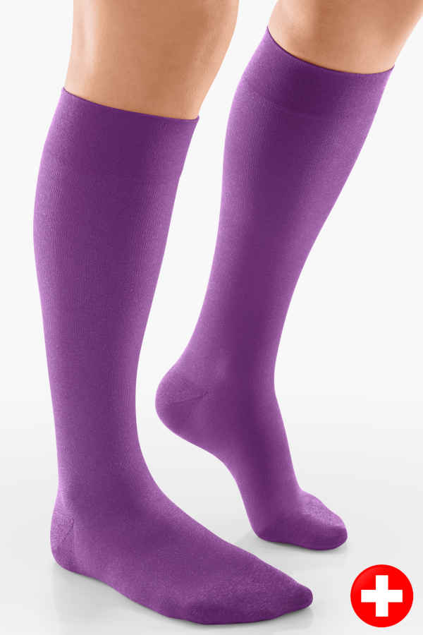 Testbericht Silk Support Socks mit Seide in edlem Violet