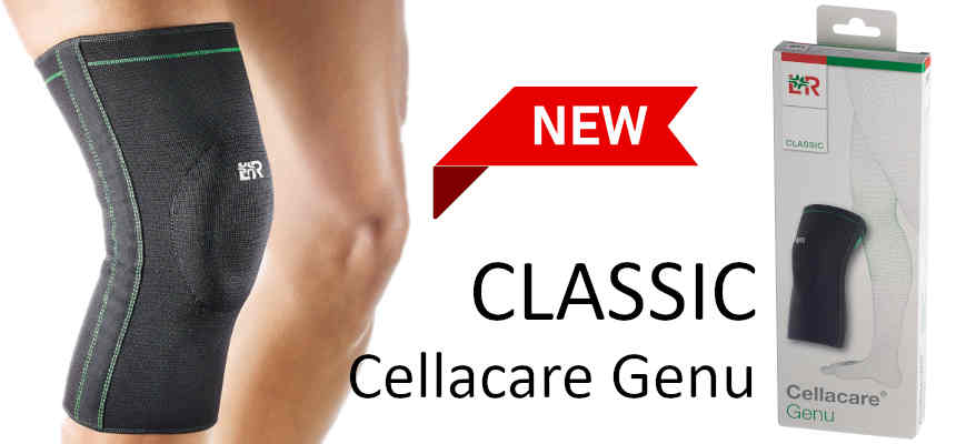 Cellacare Genu Classic Kniebandage mit Pelotte zur Schmerzlinderung und Stabilisierung