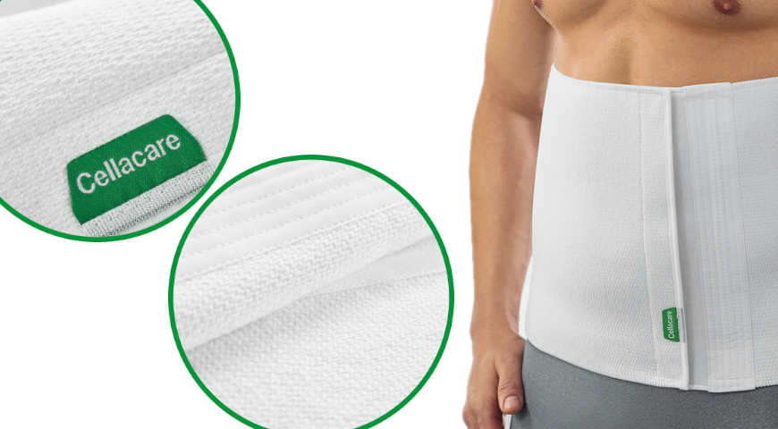 Cellacare Abdominal Classic Bauchbandage mit breitem Klettverschluss