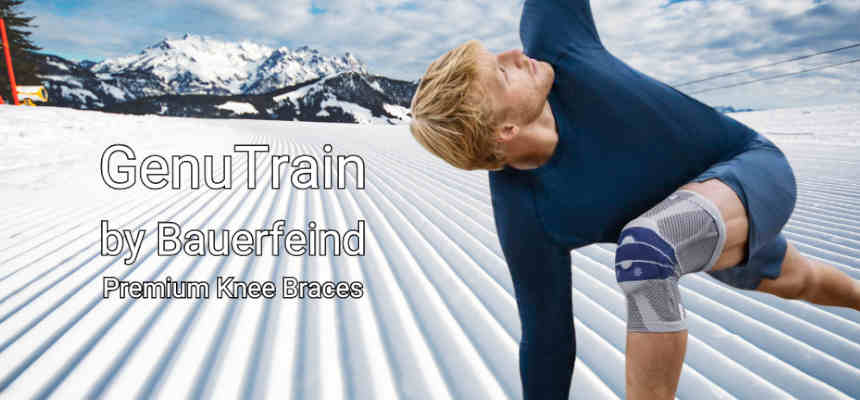 GenuTrain Kniebandage von Bauerfeind - die Allrounder-Bandage auch für den Wintersport.