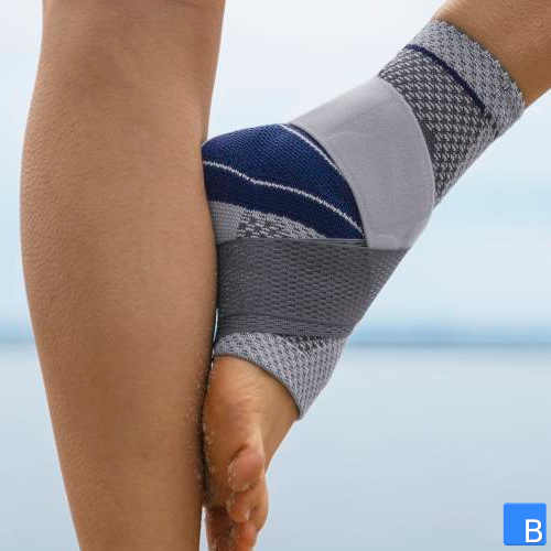 Bauerfeind MalleoTrain Plus mit Silikonpelotten und unelastischem 8er-Gurt