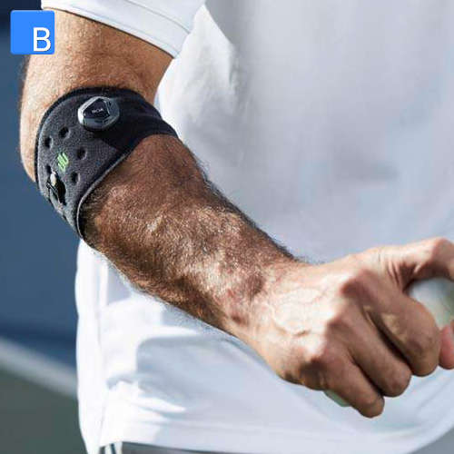Sports Elbow Strap - Tennisellbogen-Bandage in schwarz