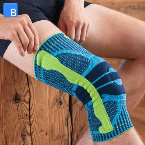 Anlegen der Sports Knee Support Kniebandage in Rivera