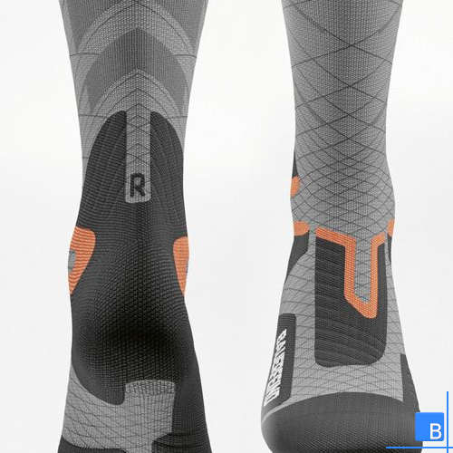 Detail des Fuss- und Knöchelbereichs