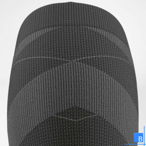 Kompressionszone an der Wade mit hohem Druck