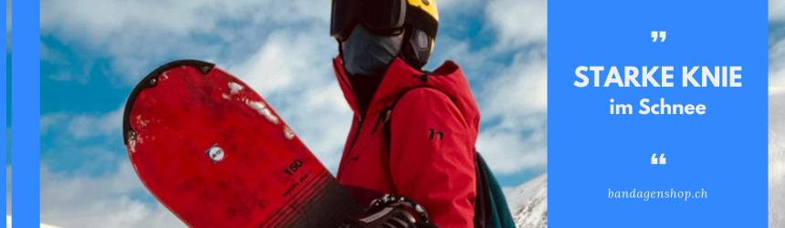 Starke Knie auf der Piste