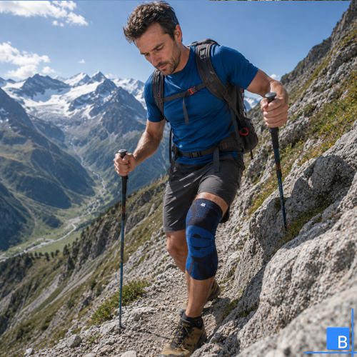 GenuTrain Kniebandage beim Wandern