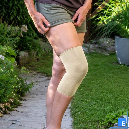 Anwendung im Garten - die Bandage sitzt gut und bequem