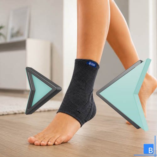 Malleo Promaster Knöchelbandage mit Pelotten und Verstärkungszügel